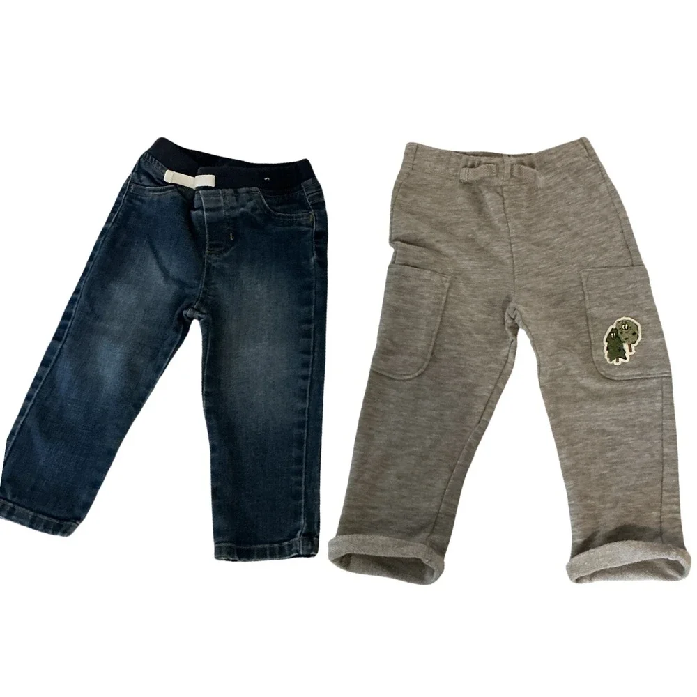 Baby Boy 8pc Bundle Jumping Beans Garanimals Carters‎ Dinosaur Romper Pants 24M